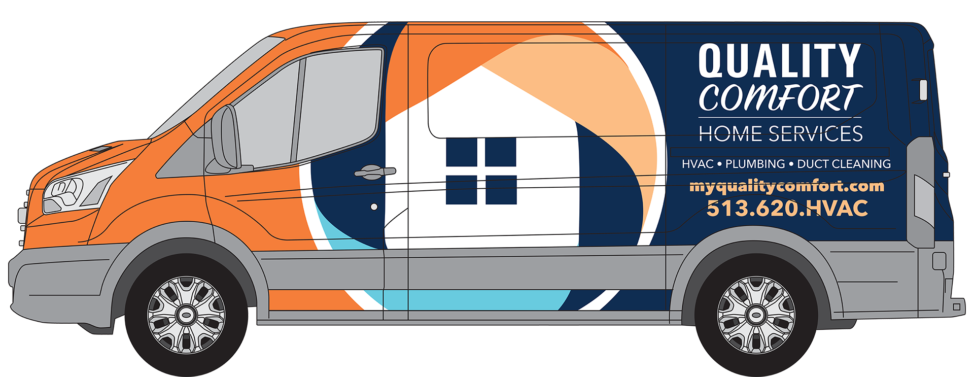 quality comfort van transparent